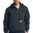 carhartt rain defender paxton heavyweight hooded zip mock sweatshirt new navy