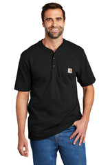 carhartt short sleeve henley t shirt black