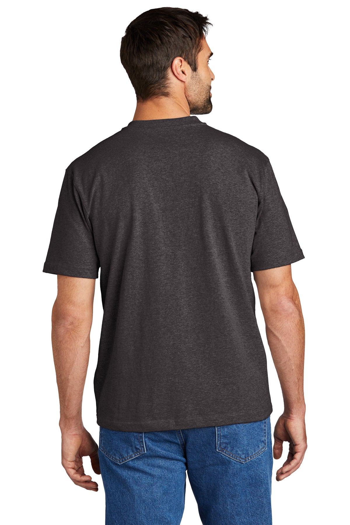 carhartt short sleeve henley t shirt carbon heather