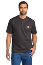 carhartt short sleeve henley t shirt carbon heather