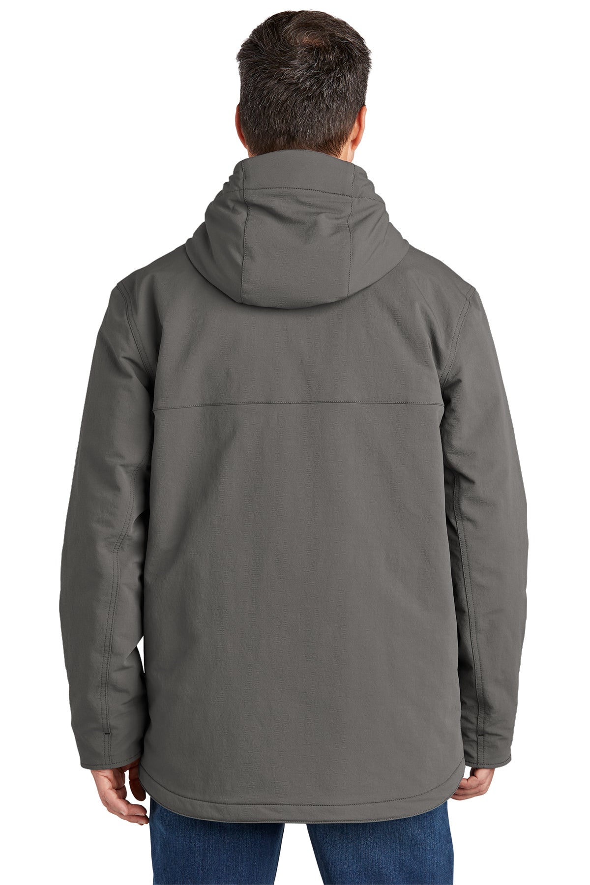 carhartt super dux insulated hooded coat gravel