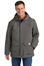 carhartt super dux insulated hooded coat gravel