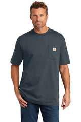 carhartt tall workwear pocket short sleeve t shirt bluestone