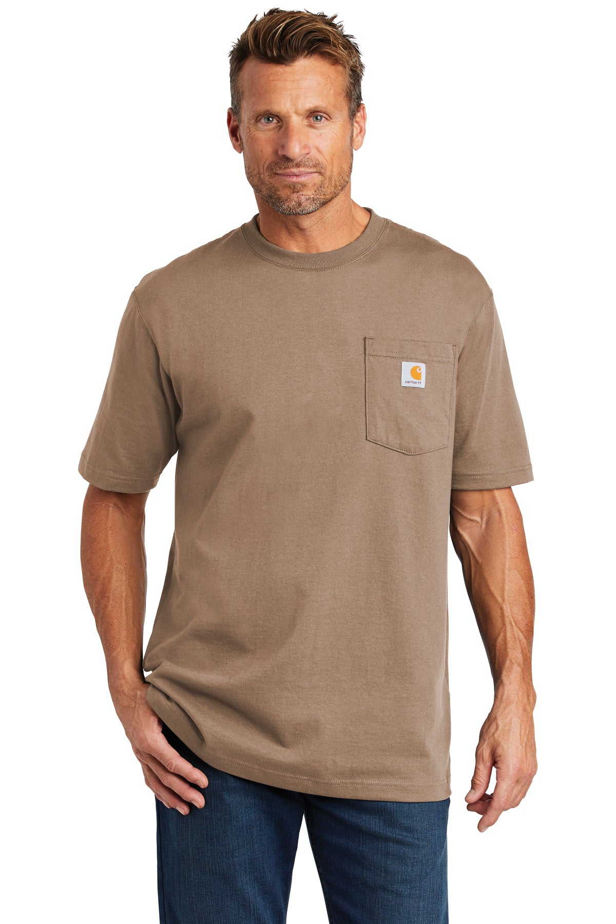 carhartt tall workwear pocket short sleeve t shirt desert