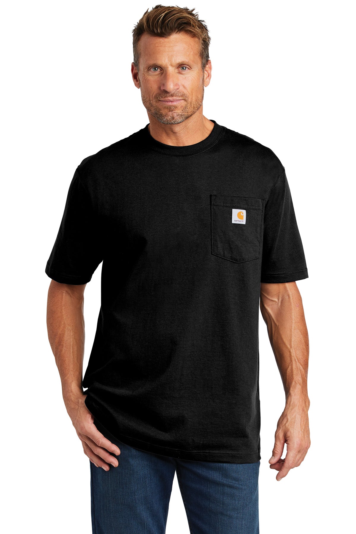 carhartt workwear pocket short sleeve t shirt black