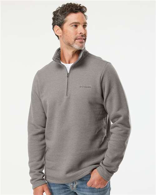 columbia great hart mountain half-zip pullover 162523 boulder heather