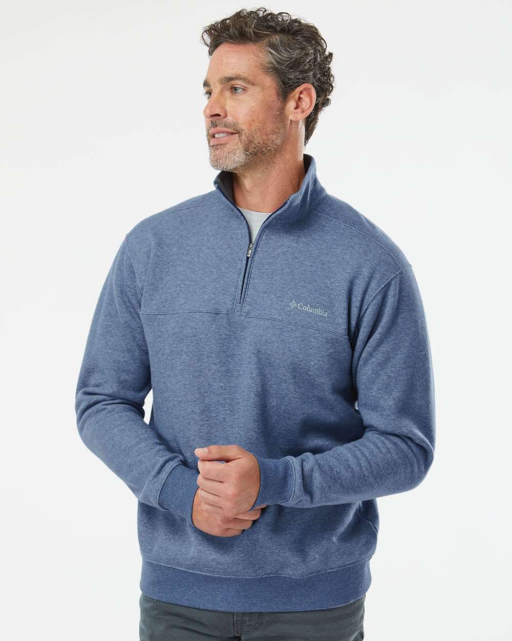 columbia hart mountain half-zip sweatshirt 141162 carbon heather