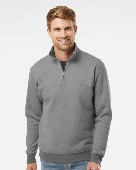 columbia hart mountain half-zip sweatshirt 141162 charcoal heather