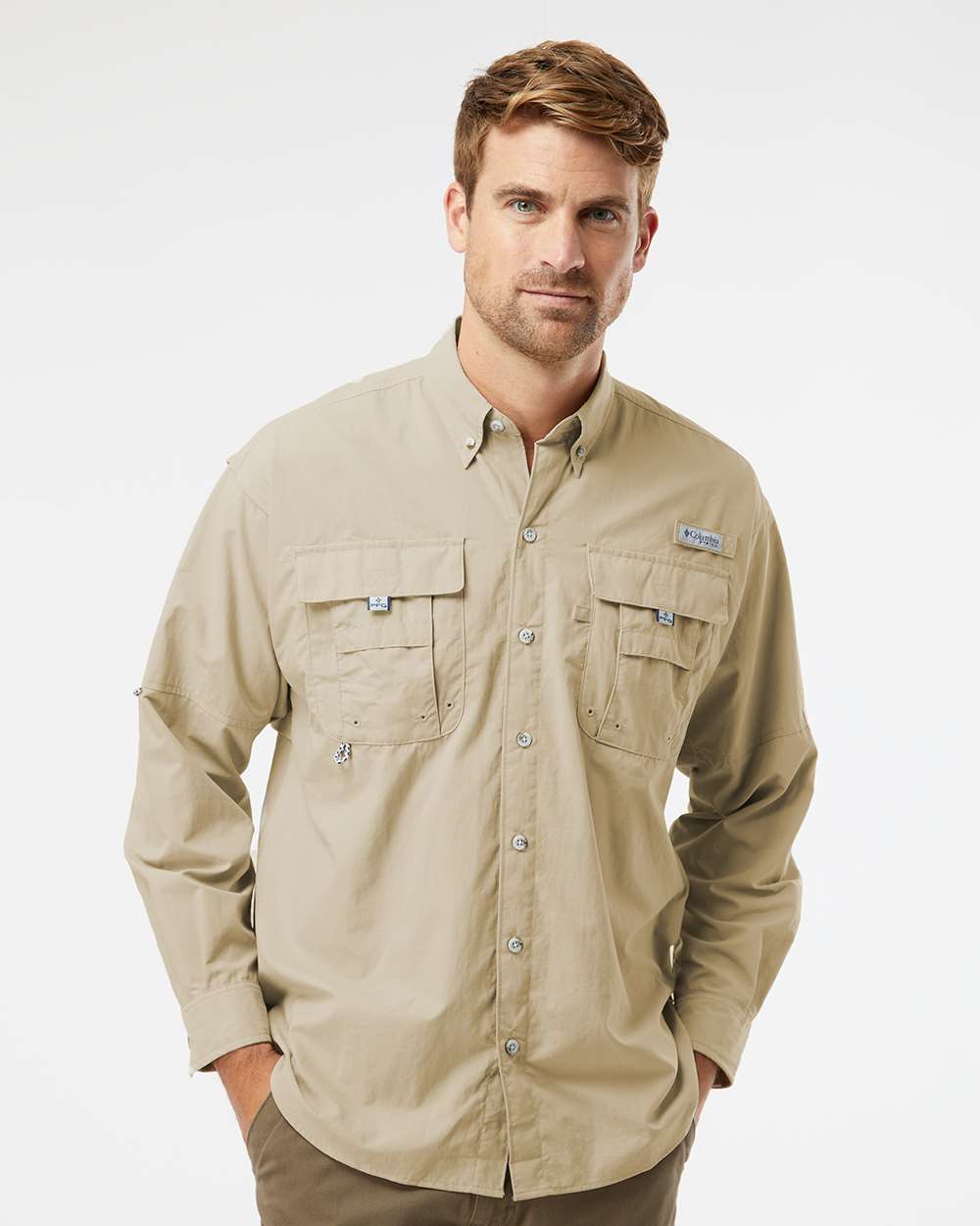 columbia pfg bahama long sleeve shirt 101162 fossil