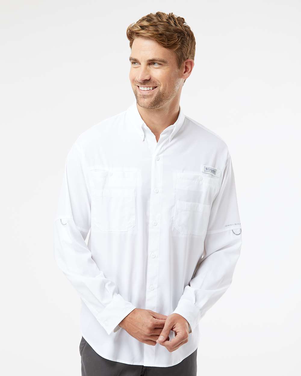 columbia pfg tamiami long sleeve shirt 128606 white