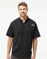 columbia pfg tamiami short sleeve shirt 128705 black