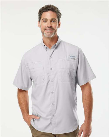 columbia pfg tamiami short sleeve shirt 128705 cool grey