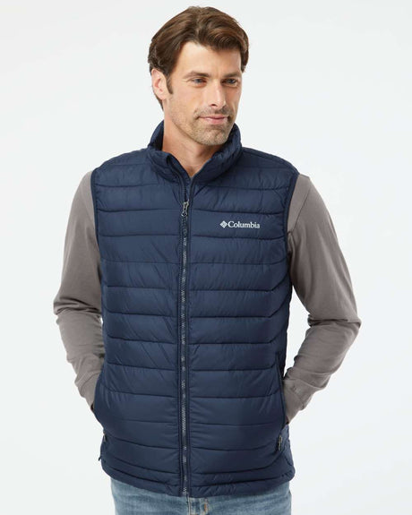 columbia powder lite vest 174803 collegiate navy