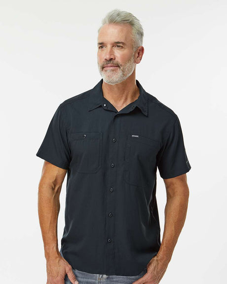 columbia silver ridge utility lite short sleeve shirt 203072 black