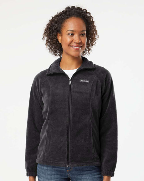 columbia womens benton springs fleece full-zip jacket 137211 black