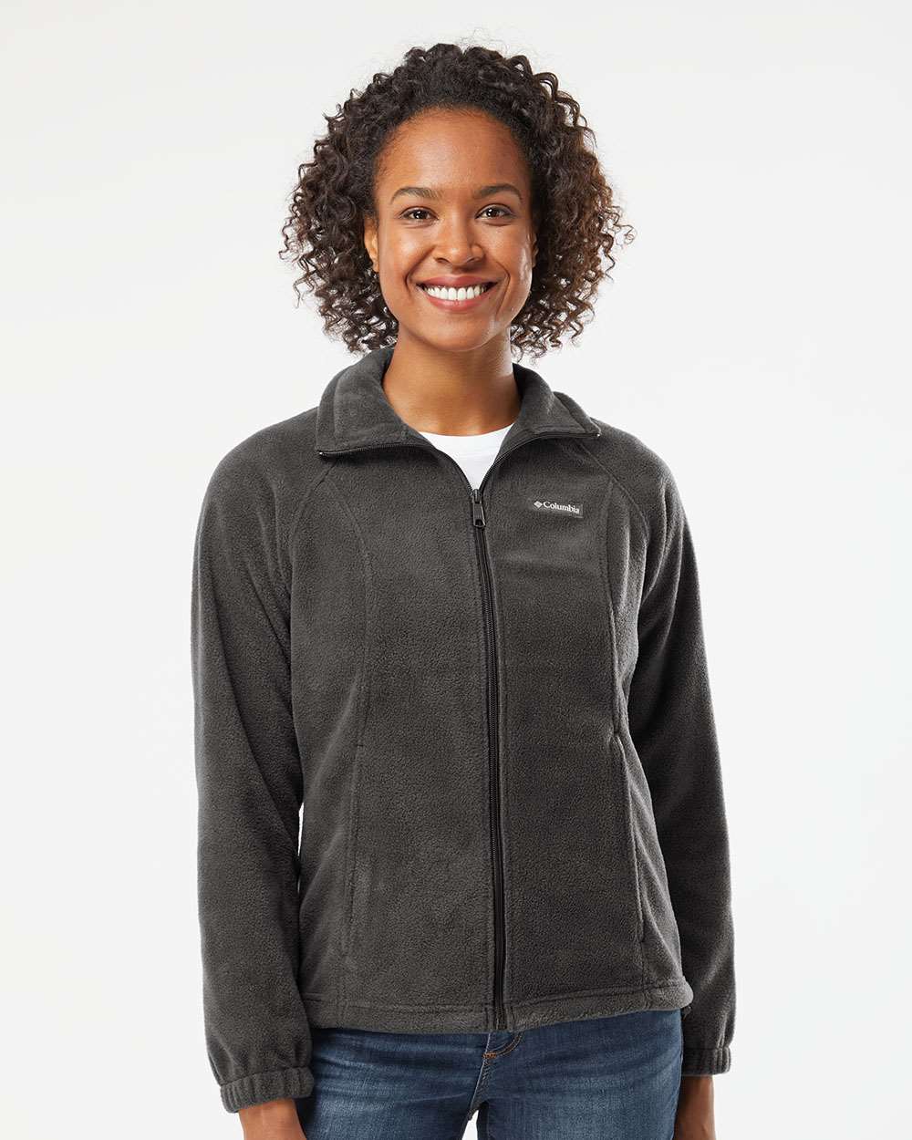 columbia womens benton springs fleece full-zip jacket 137211 charcoal heather