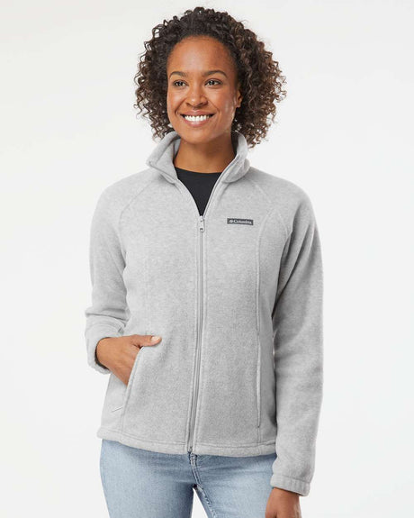 columbia womens benton springs fleece full-zip jacket 137211 cirrus grey heather