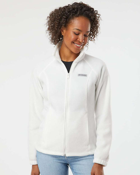 columbia womens benton springs fleece full-zip jacket 137211 sea salt