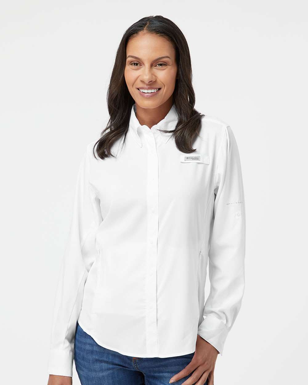 columbia womens pfg tamiami long sleeve shirt 127570 white