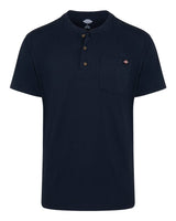 dickies heavyweight traditional short sleeve henley long sizes dark navy