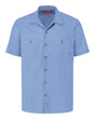 dickies industrial short sleeve work shirt long sizes light blue