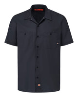 dickies industrial short sleeve work shirt black