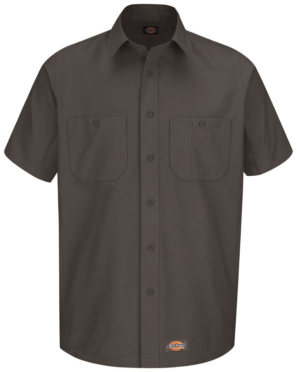 dickies short sleeve work shirt tall charcoal