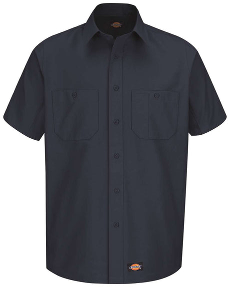 dickies short sleeve work shirt tall navy