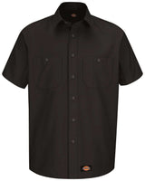 dickies short sleeve work shirt black