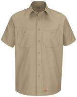 dickies short sleeve work shirt khaki