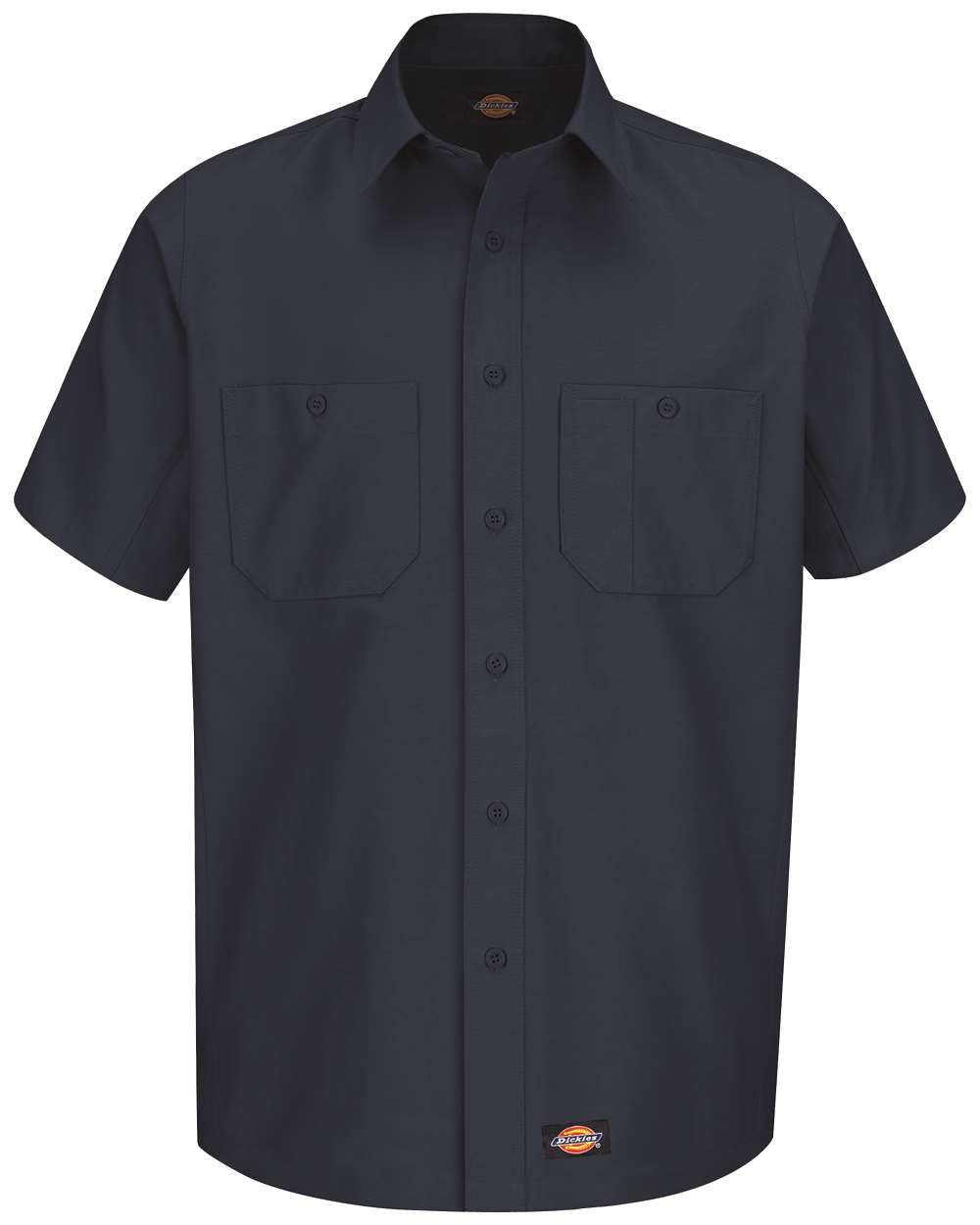 dickies short sleeve work shirt navy