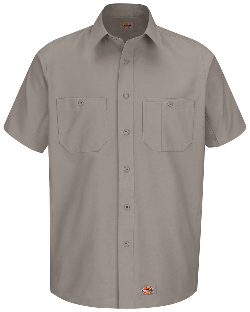 dickies short sleeve work shirt silver