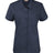 dickies womens short sleeve industrial work shirt dark navy