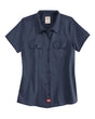 dickies womens short sleeve work dark navy