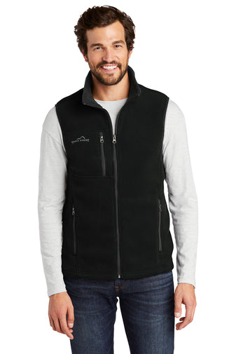 eddie bauer fleece vest eb204 black