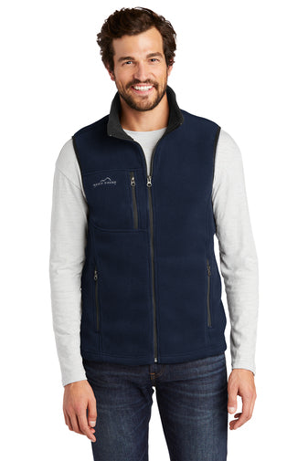 eddie bauer fleece vest eb204 river blue navy