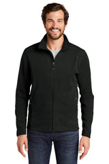 full-zip microfleece jacket eb224 black