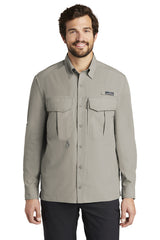 long sleeve performance fishing shirt eb600 driftwood