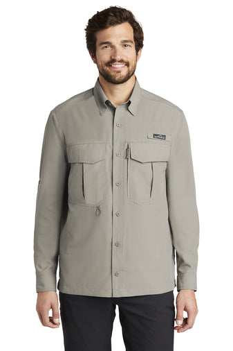 long sleeve performance fishing shirt eb600 driftwood