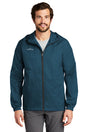 eddie bauer packable wind jacket eb500 adriatic blue