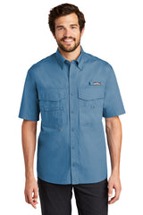 eddie bauer short sleeve fishing shirt eb608 blue gill