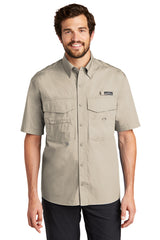 eddie bauer short sleeve fishing shirt eb608 driftwood