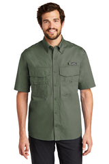 eddie bauer short sleeve fishing shirt eb608 seagrass green