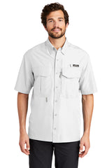 eddie bauer short sleeve performance fishing shirt eb602 white