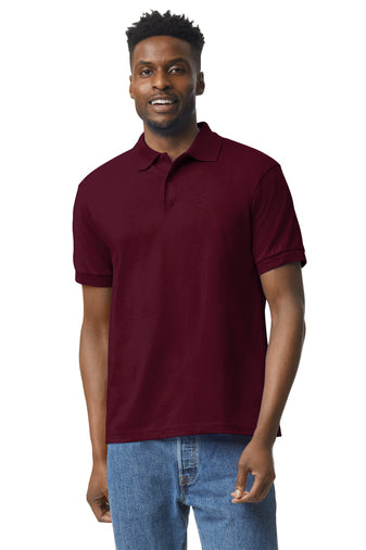 dryblend 6 ounce jersey knit sport shirt maroon