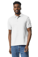 dryblend 6 ounce jersey knit sport shirt white