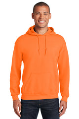heavy blend hooded sweatshirt safety orange