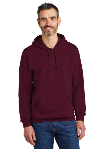 softstyle pullover hooded sweatshirt maroon