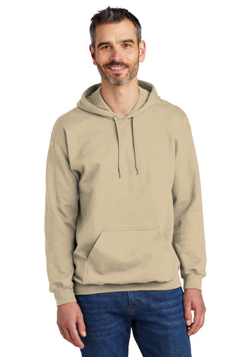 softstyle pullover hooded sweatshirt sand