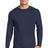 beefy t 100 cotton long sleeve t shirt navy